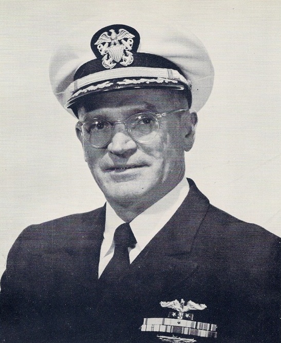 Captain Antone R. Gallaher as CO of USS Prarie (AD-15) 