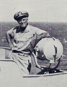Captain Antone R. Gallaher as CO of USS Prarie (AD-15) 