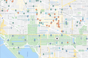 MAp of The National Mall and all monuments