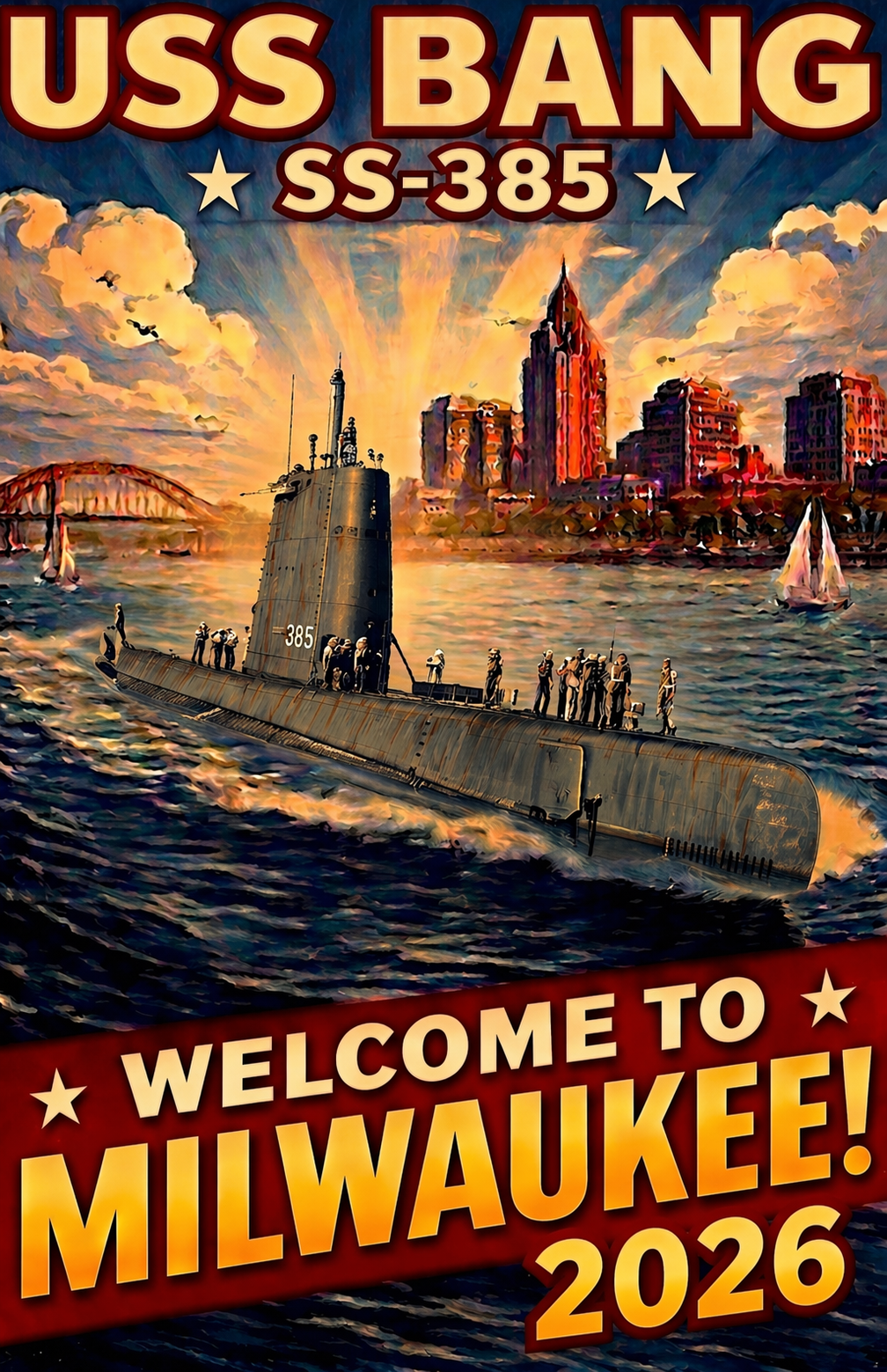Welcome Bang to Milwaukee poster